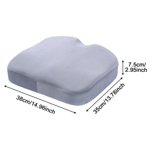 Memory Foam Seat Cushion Office Chair Pad 38x35x7.5cm Gray
