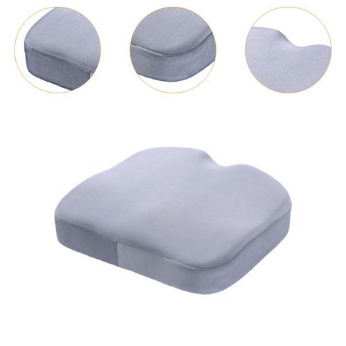 Memory Foam Seat Cushion Office Chair Pad 38x35x7.5cm Gray