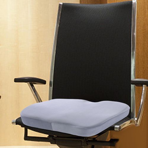 Memory Foam Seat Cushion Office Chair Pad 38x35x7.5cm Gray