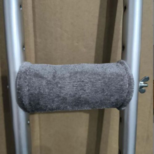 2x Crutch Cover Crutches Cushion Set Gray Hand Grips