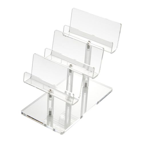 Acrylic Jewelry Display Riser Shelf Durable Glasses Rack