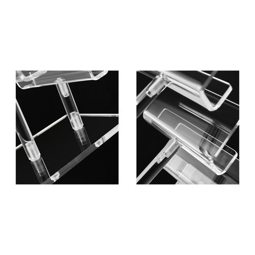 Acrylic Jewelry Display Riser Shelf Durable Glasses Rack