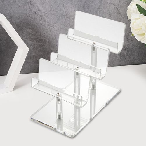 Acrylic Jewelry Display Riser Shelf Durable Glasses Rack