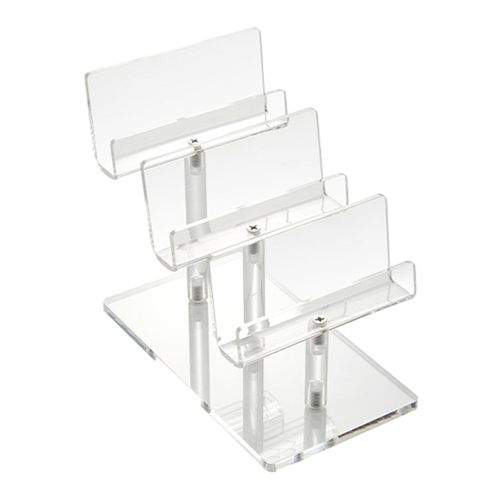 Acrylic Jewelry Display Riser Shelf Durable Glasses Rack