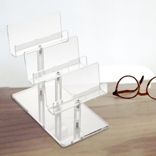 Acrylic Jewelry Display Riser Shelf Durable Glasses Rack