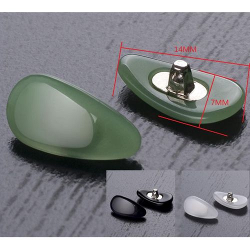 1 Pair Eyeglass Nose Pads Spectacle Sunglasses Eyewear Jade Green