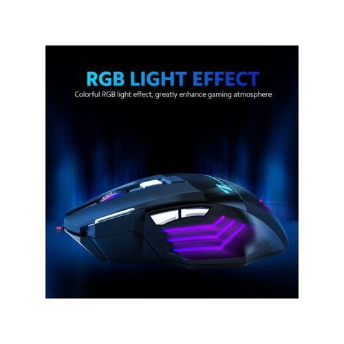 BAJEAL 7D Keys Gaming Wired Mouse With Colorful RGB Light Effect