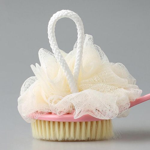Soft Body Scrubber Shower Exfoliating Scrubs Long Handle Bath Exfoliator Skin Massager Cleaning
