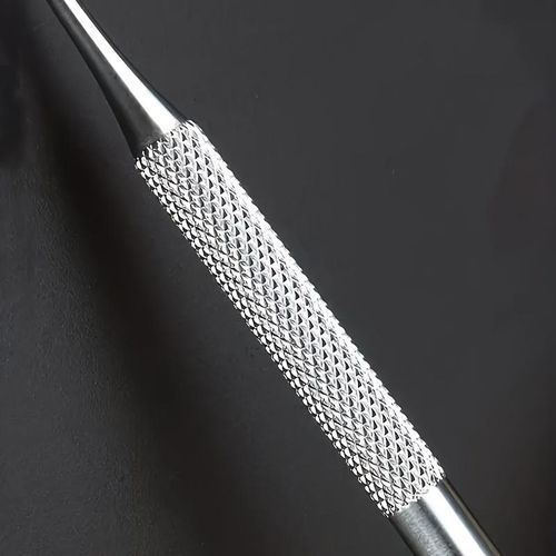 Stainless Steel Ingrown Toenail Cleaner, Curved Nail Spoon For Dirt Removal, Non-slip Grip Handle, Easy-to-Use Pedicure Tool For Deep Cleaning Nail Grooves