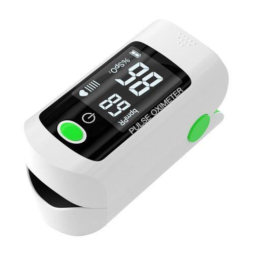 Pulse  Fingertip  Oxygen SpO2 Monitor Pulse Rate Green