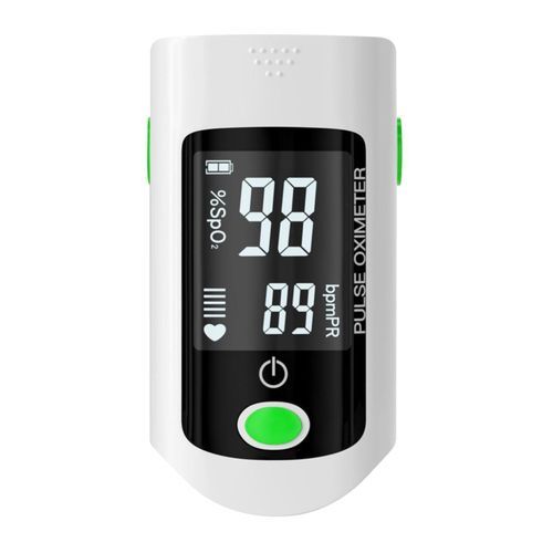 Pulse  Fingertip  Oxygen SpO2 Monitor Pulse Rate Green