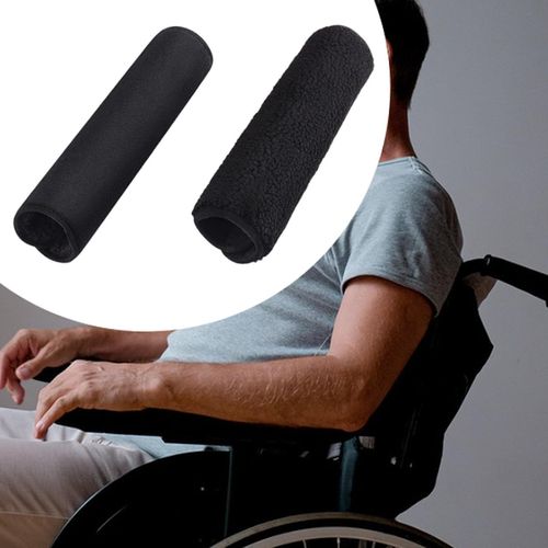 2 Pieces Wheelchair Armrest Cover Washable Removable