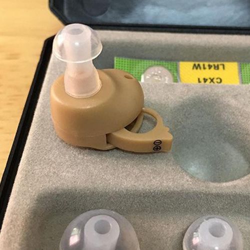 2Pc Adults Hearing  Sound Amplifier Invisible Side Mini Ear