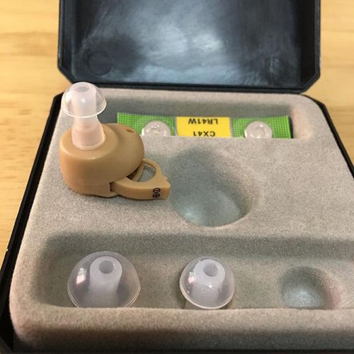 2Pc Adults Hearing  Sound Amplifier Invisible Side Mini Ear
