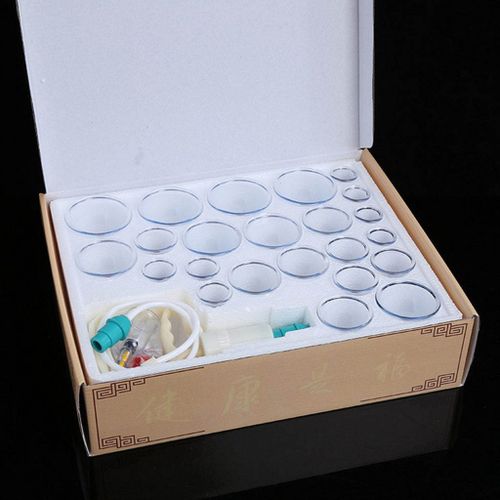 24 Pieces Anti Cellulite Massage Vacuum Cupping Cup 24 Cans (Chinese)