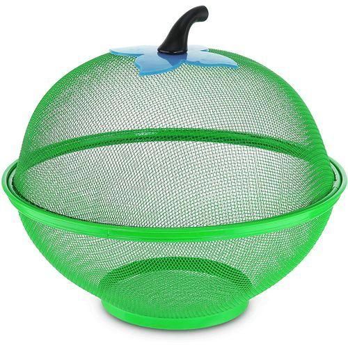 Netted Fruit Basket With Cover - Purple,Red,green,blue
