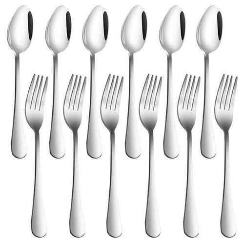 Bundle Of Dinner Set 16 Piece, 6 Forks, 6 Spoons, Unbreakable Flask, Kettle - Multicolour