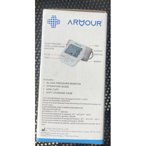 Armour Digital Blood Pressure Monitor with Memory