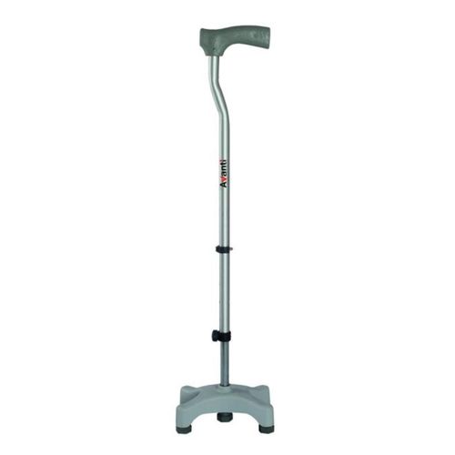 Genuine Avanti L Shape Quadripod Walking Stick, Height Adjustable Walking Stick With 4 Legs - Universal (Grey)