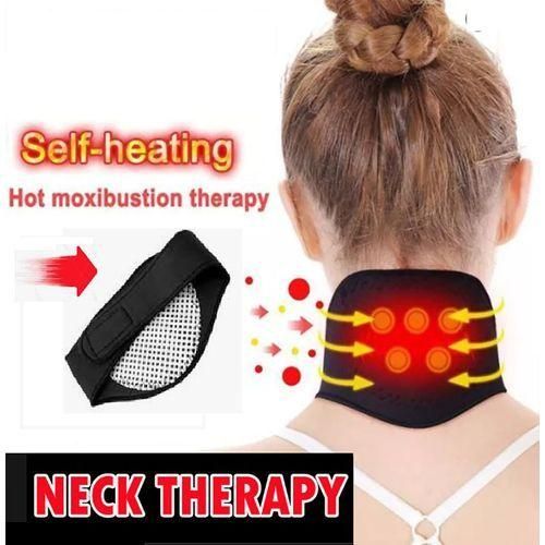 Self Heating Neck Support Pain Relief, -Black