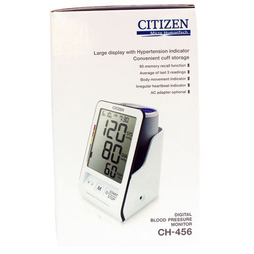 Citizen Systems Citizen Upper Arm Blood Pressure Monitor CH-456, White