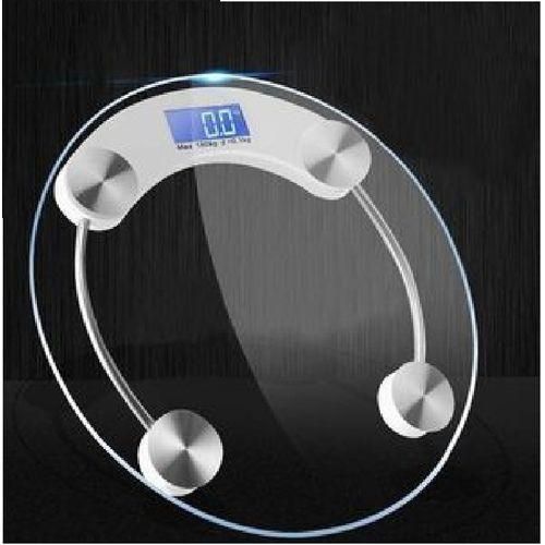 Personal Scale Digital Electronic Personal Glass Bathroom Weighing Scale - Silver