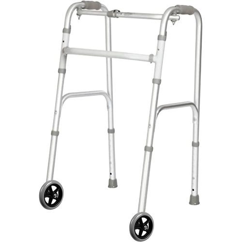 New Genuine Walk Invalid&rsquo;s Front With Wheels,Walker For Disabled-Silver