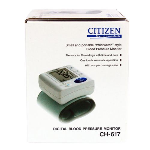Citizen Systems Citizen CH-617 Wrist Digital Blood Pressure Monitor - White