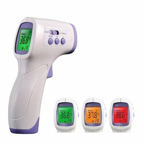Electronic Infrared Medical Thermometer Temperature Gun - White, Purple