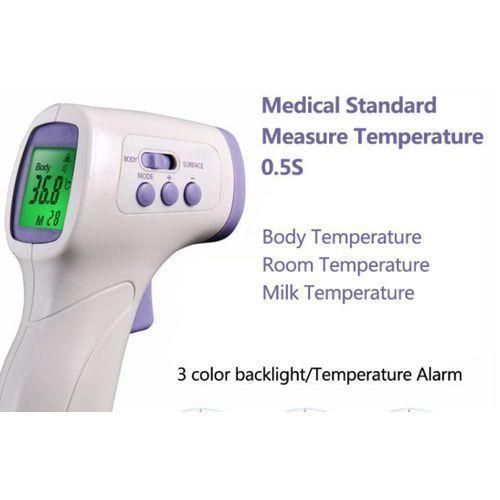 Electronic Infrared Medical Thermometer Temperature Gun - White, Purple