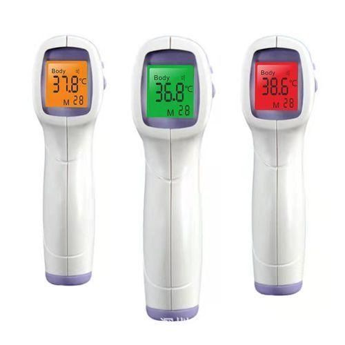 Electronic Infrared Medical Thermometer Temperature Gun - White, Purple