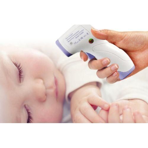 Electronic Infrared Medical Thermometer Temperature Gun - White, Purple