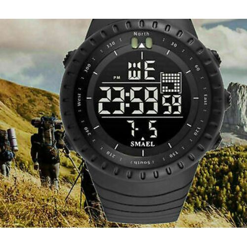 Original Classic Digital Water Resistant Military Watch - Black And Green
