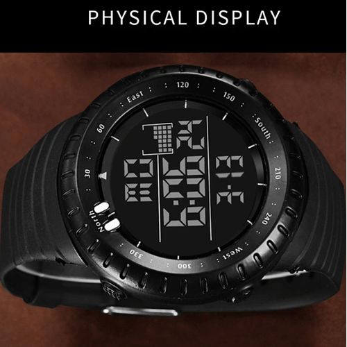 Original Classic Digital Water Resistant Military Watch - Black And Green