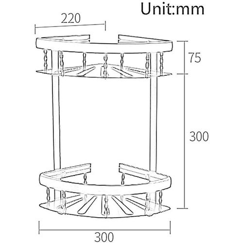 Aluminum Bathroom Wall Mount Shelf Bathroom