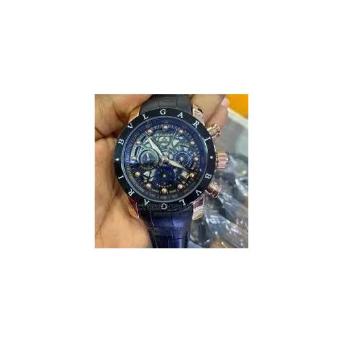 Bvlgari Men's Watch  Premium Collection Round Luxury(Premium) , For Personal Use-Black