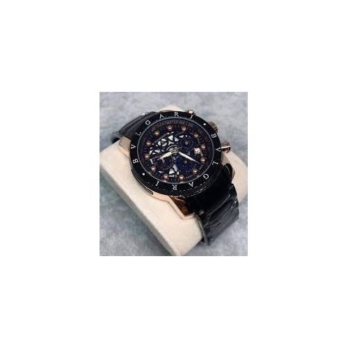 Bvlgari Men's Watch  Premium Collection Round Luxury(Premium) , For Personal Use-Black