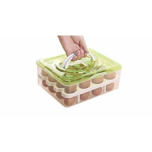 Eggs Tray Storage Container 32 Grid - Multicolour