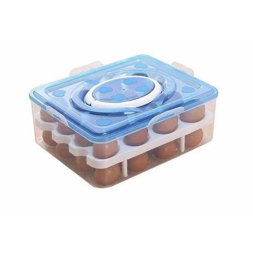 Eggs Tray Storage Container 32 Grid - Multicolour