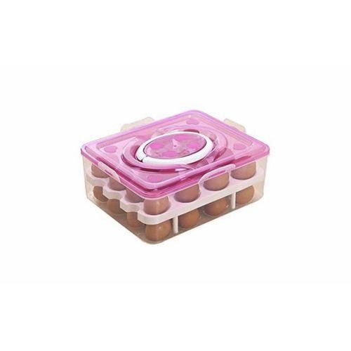 Eggs Tray Storage Container 32 Grid - Multicolour