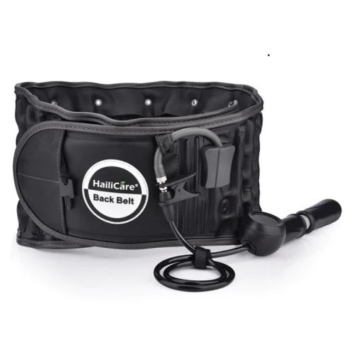 Hailicare Spinal Air Traction Belt for Lower Back Pain Relief, Back Support & Lumbar Traction Belt-Black.