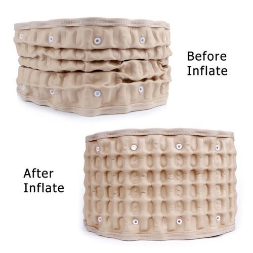 Hailicare Spinal Air Traction Belt for Lower Back Pain Relief, Back Support & Lumbar Traction Belt-Black.