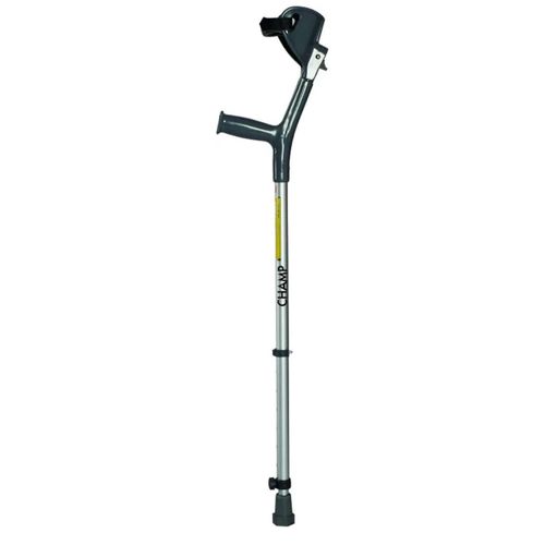 Visco Elbow Crutch for Physically Challenged With Adjustable Height & Movable Elbow Support, Light Weight (Grey)