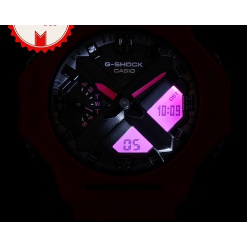 G-Shock Fashion Unisex Quartz Watch, Analog-Digital Display-Black, Red