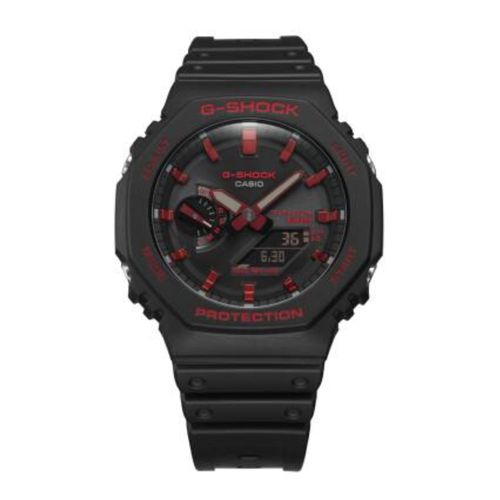 G-Shock Fashion Unisex Quartz Watch, Analog-Digital Display-Black , Red