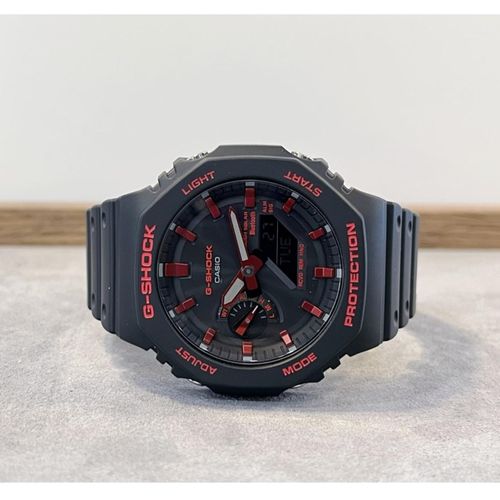 G-Shock Fashion Unisex Quartz Watch, Analog-Digital Display-Black , Red