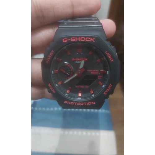 G-Shock Fashion Unisex Quartz Watch, Analog-Digital Display-Black , Red
