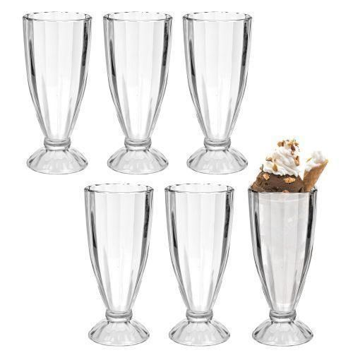 6 Pieces Set Of Milk Shakes/Ice cream Drinking Glasses