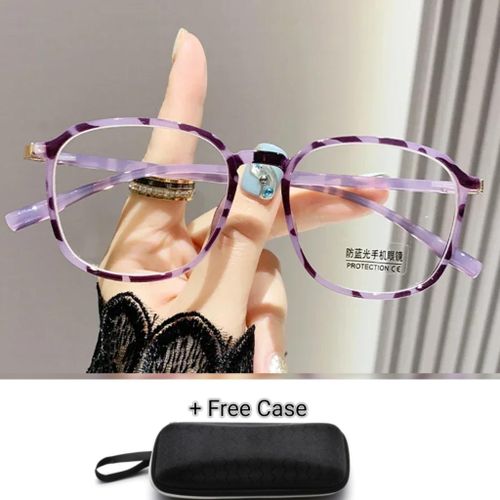 Computer Glasses Frames Anti Blue Rays Radiation Men Women Square Eye PC Glasses Frames Unisex Optical Print Glasses