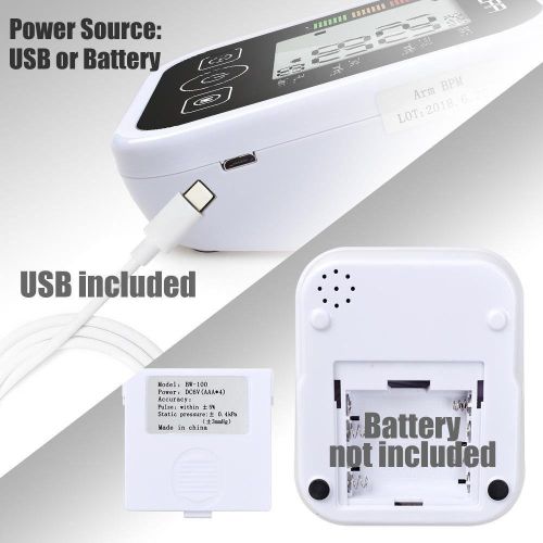 Electronic Blood Pressure Monitor With Voice Function -Multicolor